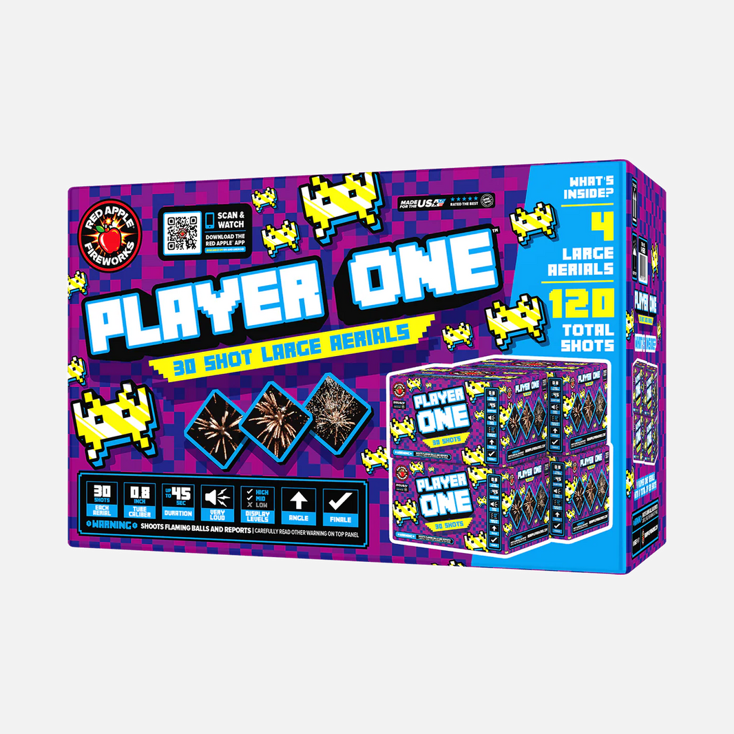 Player One™ 30 Disparos Aéreos Grandes