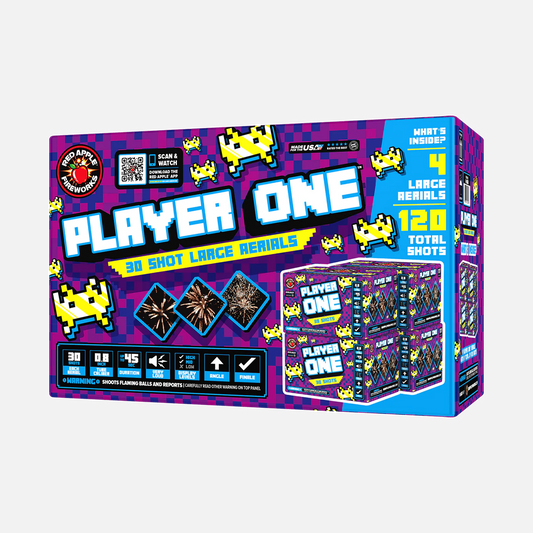 Player One™ 30 Disparos Aéreos Grandes