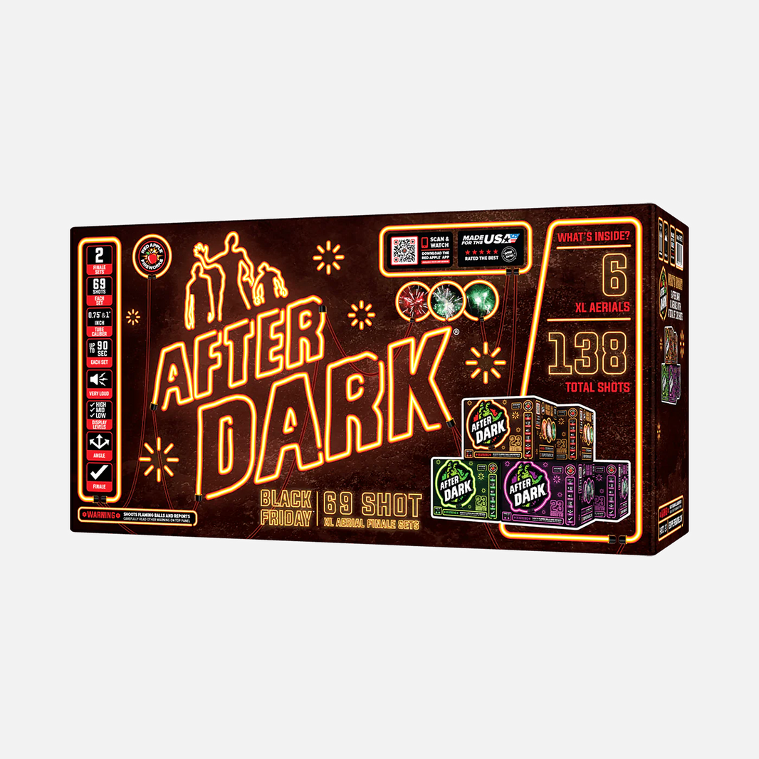 Black Friday After Dark® Set de fuegos artificiales de final de fiesta XL® de 69 disparos®