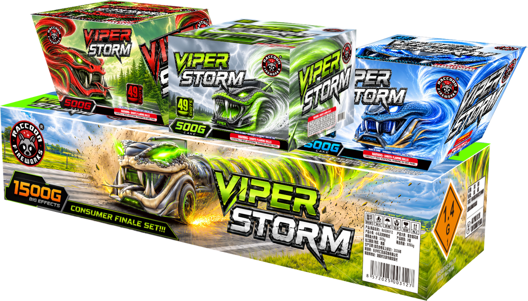 Viper Storm 147-Shot XL Aerial Finale Set