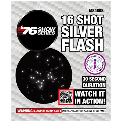 Silver Flash (30sec) 16-Shot Standard Aerial Cake