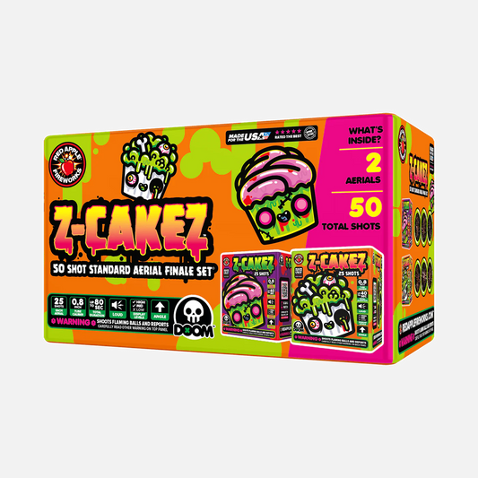 Z-Cakez™ Baterías de Fuegos Artificiales Estándar de 50 Disparos®