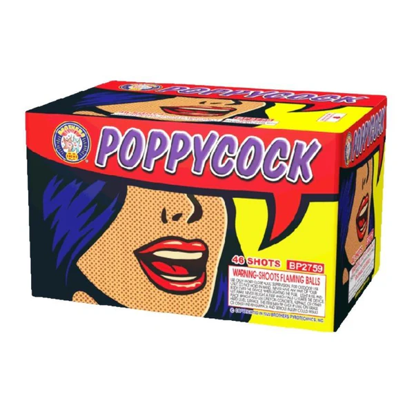 Poppycock 46-Shot Standard Aerial Cake