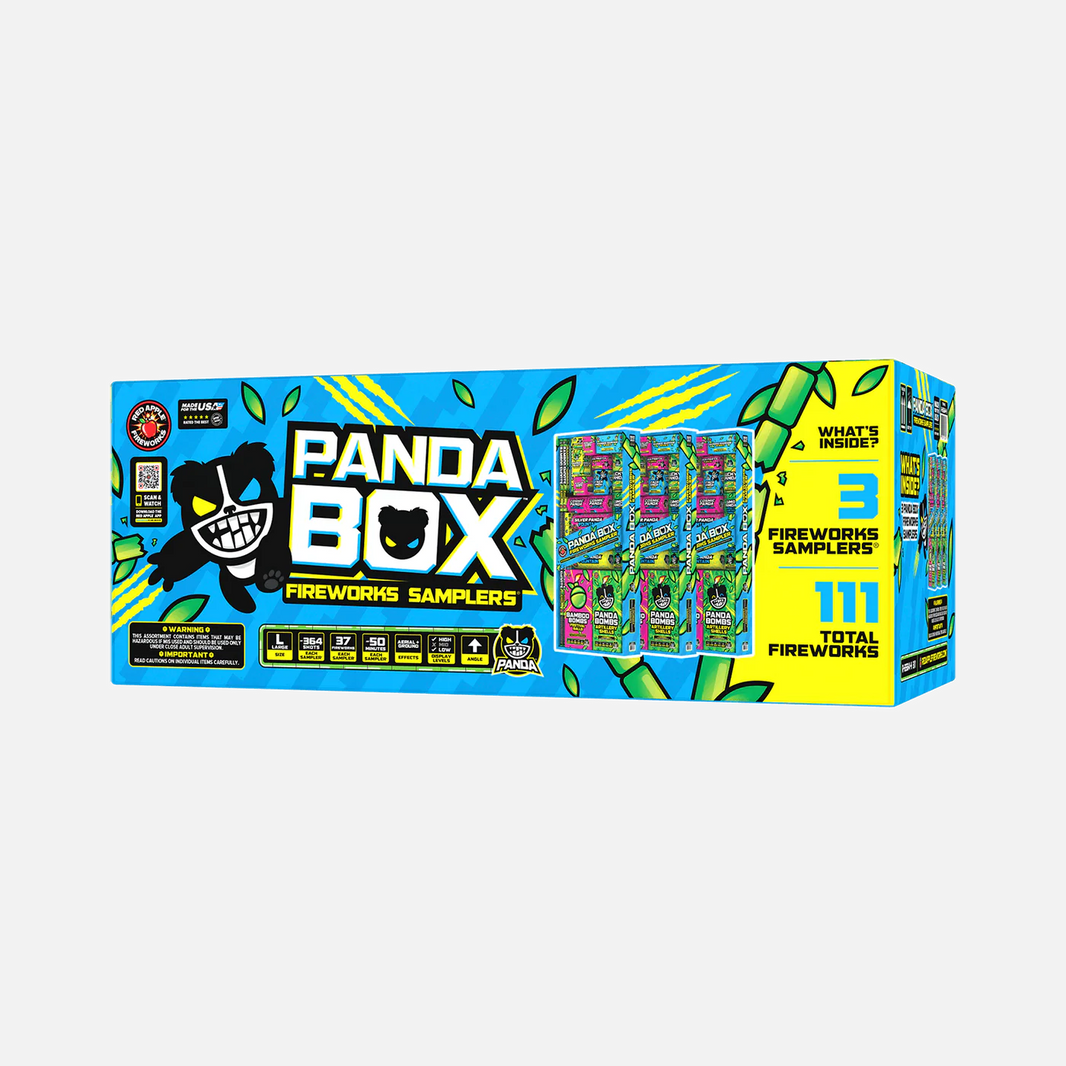 Panda Box® 364 Shot Fireworks Sampler®