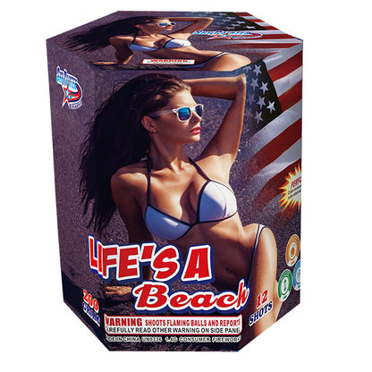 Life's A Beach 12-Shot Standard Aerial Cake