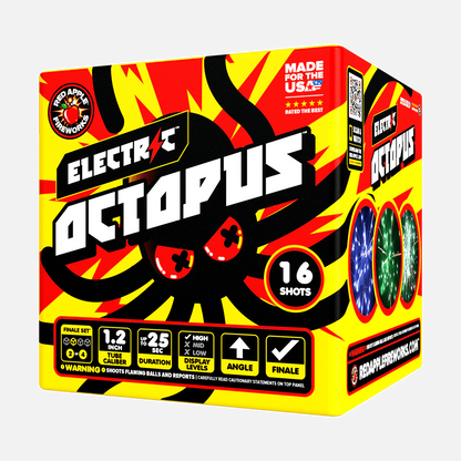 Set de Fuegos Artificiales Aéreos Electric™ 64-Disparos XL® Finale®