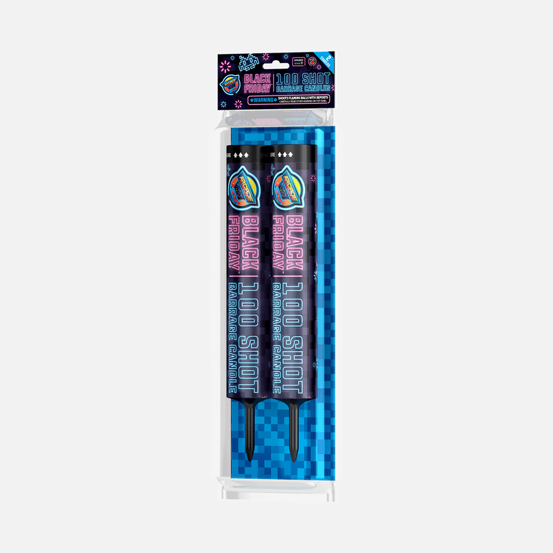 Black Friday Arcade® 100 Shot Barrage Candles