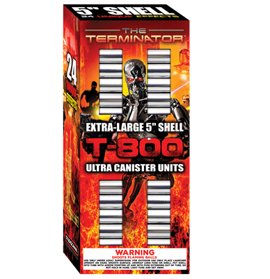 T-800 24-Shot 5 in. Canister Shell Kit