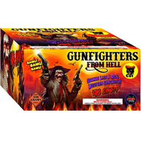 Gunfighters From Hell 49-Shot XL Aerial Cake