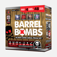 Barrel Bombs® Juego de Fuegos Artificiales Aéreos Finales Estándar de 48 Tiros®