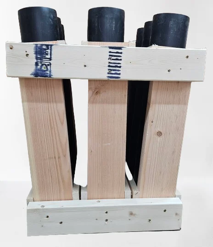 Great Lakes Mortar Racks™ 4 in. 9-Shot 1.3G Display Fan Rack