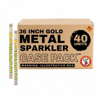 36" Gold Metal Sparkler (6-Pack) Sparkler