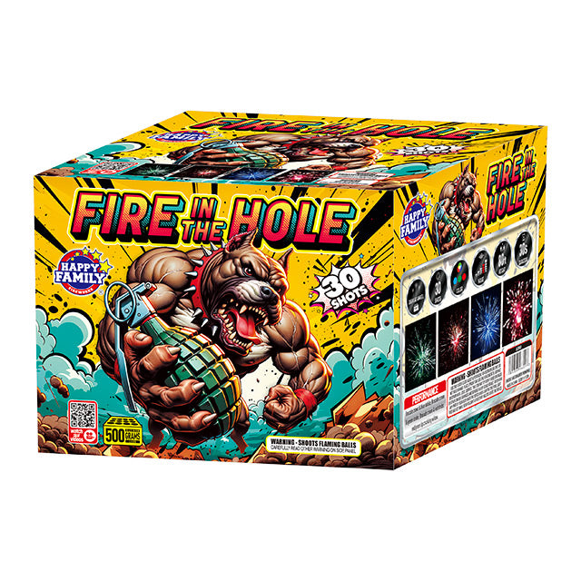 Fire In The Hole 30-Shot XL Aerial Cake