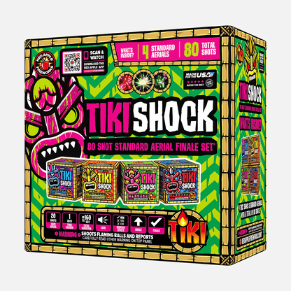 Tiki® Shock! 80 Shot Standard Aerial Finale Set®