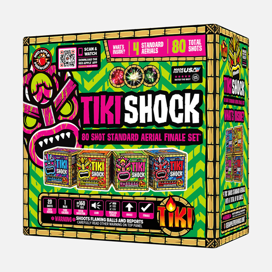 ¡Tiki® Shock! Set de Final de Aéreo Estándar de 80 Disparos®