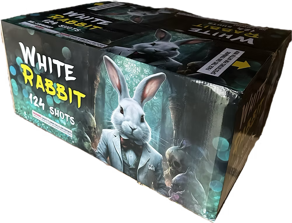 White Rabbit 124-Shot XXL Aerial Cake