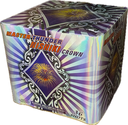 Master Thunder Nishiki Crown 36-Shot XXL Aerial Cake