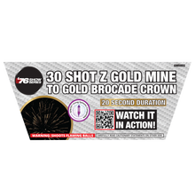 Z Gold Mine to Gold Brocade Crown (20sec) 30-Shot XL Aerial Cake