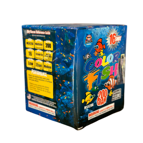 Color Fish 16-Shot Standard Aerial Cake