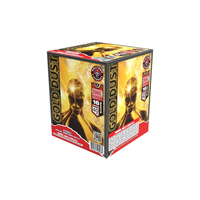 Gold Dust Pastel de efectos aéreos estándar de 16 disparos | Caja paquete™ 12/1