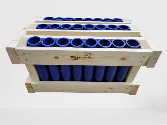 Great Lakes Mortar Racks™ 24-Shot Single Row Fan Rack