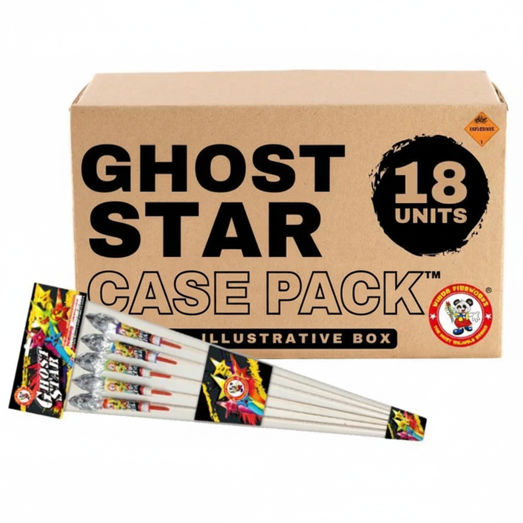 Ghost Star 5-Shot Large Rocket | Case Pack™ 18/1
