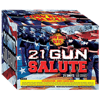 21 Gun Salute 21-Shot XL Aerial Cake