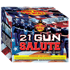 21 Gun Salute 21-Shot XL Aerial Cake