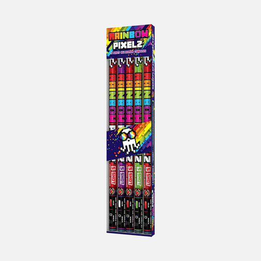 Rainbow Pixelz™ 5-Shots XL® Roman Candles