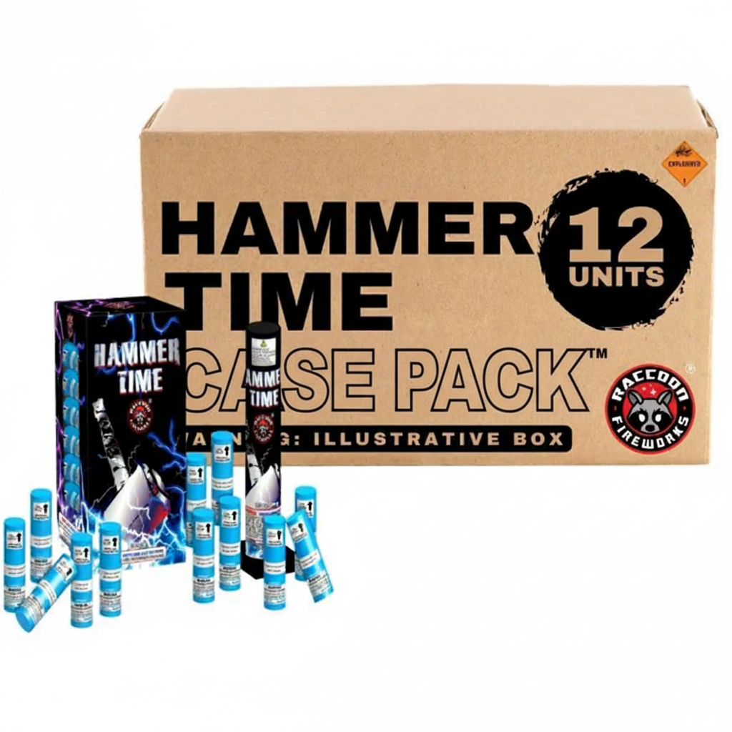 Cohetes con carcasa de 12 disparos Hammer Time