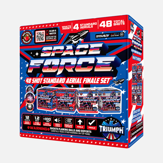 Set de fuegos artificiales aéreos Space Force® de 48 disparos®
