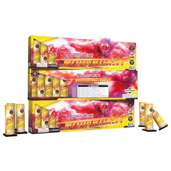 Novaburst 12-Shot Pre-Loaded Shell | Case Pack™ 8/1