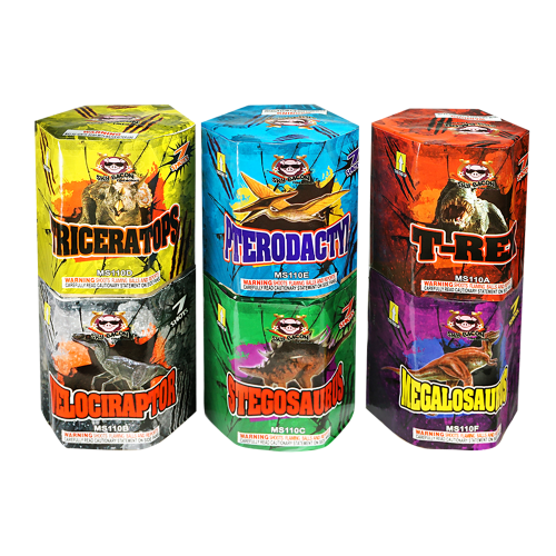 Dino Pack 7-Shot Standard Aerial Cake Set