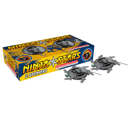 Estrella ninja para tierra, artículo de broma (paquete de 2)