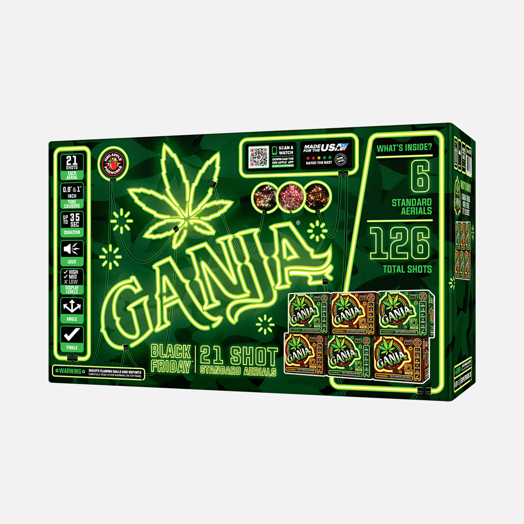 Black Friday Ganja® 21 Tiros Bengalas Aéreas Estándar