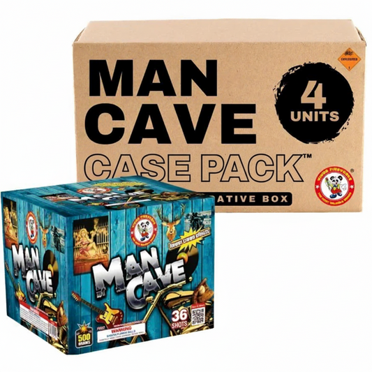 Man Cave Torta Aérea XL de 36 Disparos | Paquete de Caja™ 4/1