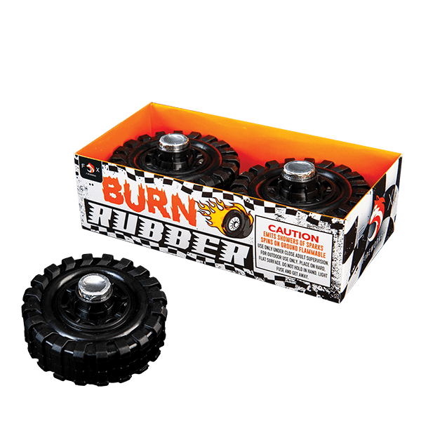 Burn Rubber Ground Spinner & Crackling (2-Pack)