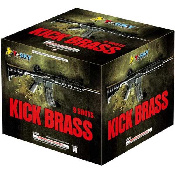 Tarta aérea Kick Brass de 9 disparos XL