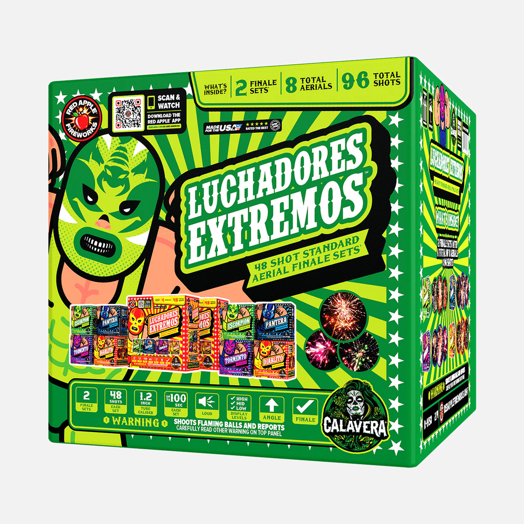 Luchadores Extremos!™ 48 Shot Standard Aerial Finale Set®