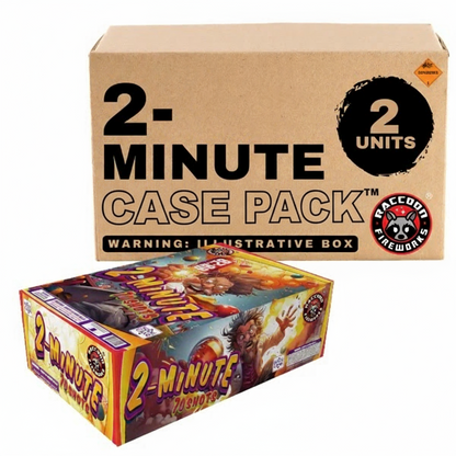2-Minute Bomb 70-Shot XL Aerial Cake | Case Pack™ 2/1