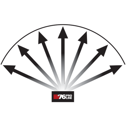 Crackling RWB Mine 7-Shot Pro-Line Fan Slice