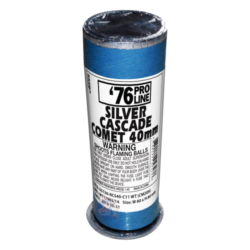 40mm Silver Cascade Comet Single Shot Pro-Line