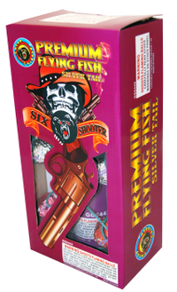 Seis disparos de proyectiles tipo cañón Six Shooter Flying Fish