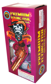 Seis disparos de proyectiles tipo cañón Six Shooter Flying Fish