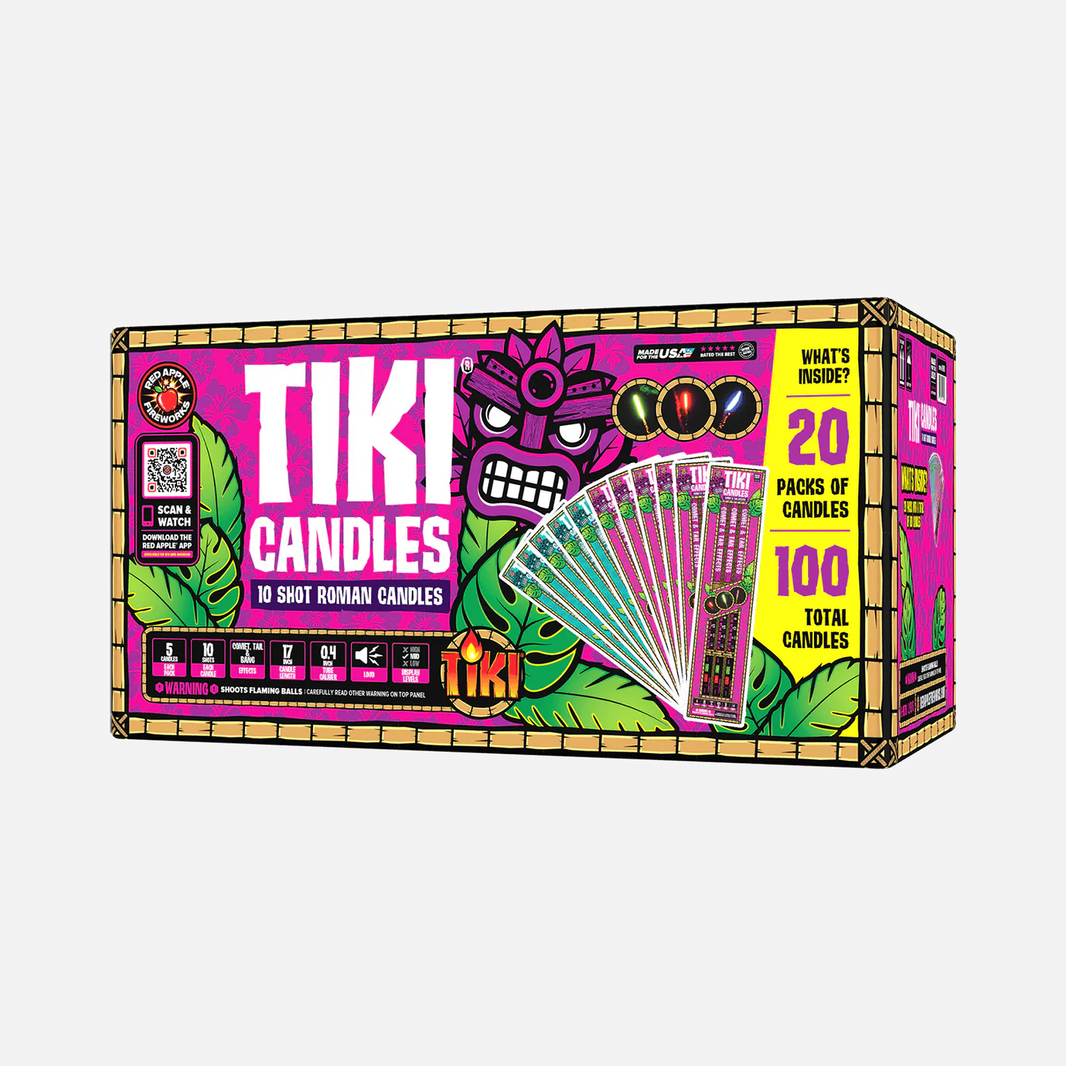 Tiki® Candles 10 Shots Roman Candles