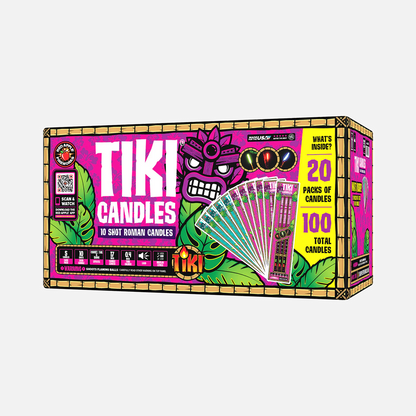 Tiki® Candles 10 Shots Roman Candles