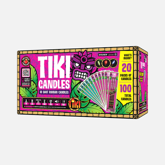 Tiki® Candles 10 Shots Roman Candles