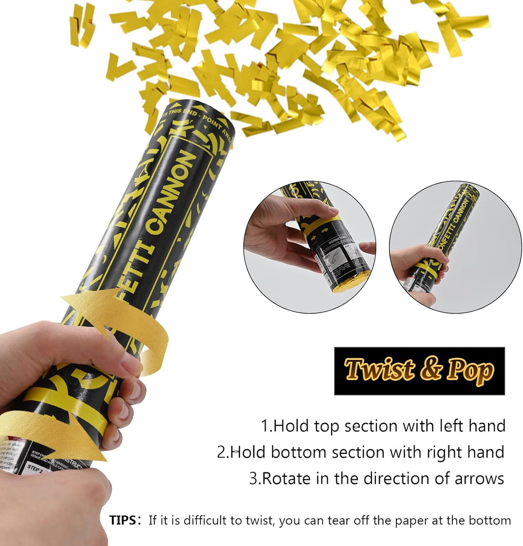 Confetti Popper (12 in, Gold Confetti)