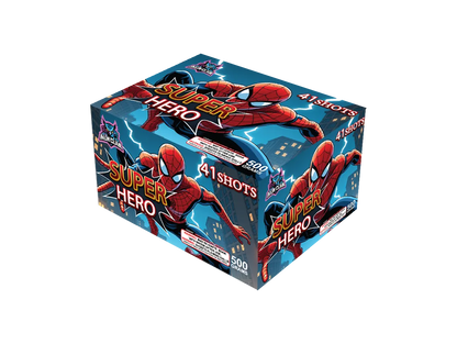 Super Hero 41-Shot XL Aerial Cake