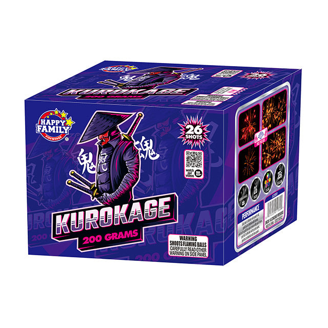 KuroKage 26-Shot Standard Aerial Cake – Elevated Fireworks